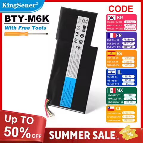 KingSener BTY-M6K Laptop Battery for MSI MS-17B4 MS-16K3 GF63 Thin 8RD 8RC GF75 Thin 3RD 8RC 9SC GF6