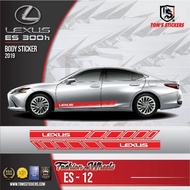 LEXUS ES 300h CAR BODY STICKER SET ES - 12