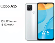 OPPO A15 RAM 3GB Internal 32GB - Layar 6.52 Inch Kapasitas Baterai Besar