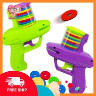 Carrot Gun Flying Disc Launcher Soft EVA Disc Launcher Disc Gun Outdoor Shooter Gun Toys