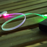 彩虹光纖USB發光傳輸線10條組