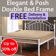 Hotspot White Colour Queen Metal Bed Frame Bedroom Furniture Free Delivery Installation