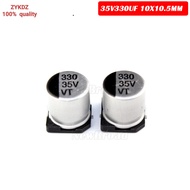 10PCS SMD Aluminum Electrolytic Capacitor 35V330UF 10*10.5MM 330UF35V 35V 330UF