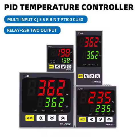 Digital PID Thermostat Dual Output Universal Input TC4S TC4H TC4L TC4M Temperature Controller Regula