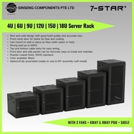 7-STAR* 6U/9U/12U/15U/18U Server Rack with 2 Fan+6 Way / 8 Way PDU, WALL MOUNT CABINET RACK FOR NETW