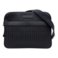 黑色 帆布 肩背包 銀和 【Salvatore Ferragamo 費拉格慕】