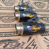 Silincer Knalpot Racing R2 Muffler Type MP2 Black - R2 Muffler