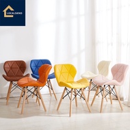 [READY STOCK]VARIOUS Eames Chair with Leather Cushion Seat & Solid Wood Leg Modern Style Eames chair
