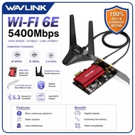 WAVLINK WiFi 6E PCIe Card AX5400 Tri-band 6GHz 2400Mbps Bluetooth 5.3 Intel AX210 with Magnetic Ante