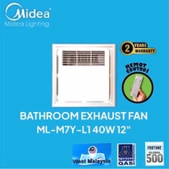 Midea 40W Bathroom Ceiling Exhaust Fan Slim ML-M7Y-L1 Midea Ceiling Exhaust Fan