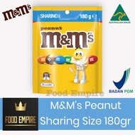 M&M's Sharingpeanut Size 180 gr | Chocolate Peanut MnM | M&M Australia Chocolate