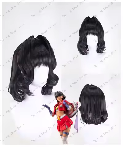 Koto Bukiya Starscream Girl Cosplay Costume Hair Short Black Halloween Party Wig