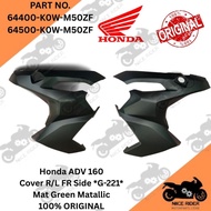 Honda ADV 160 front side left right cover matte green kasar hijau 100% original 64400 64500-K0W-M50Z
