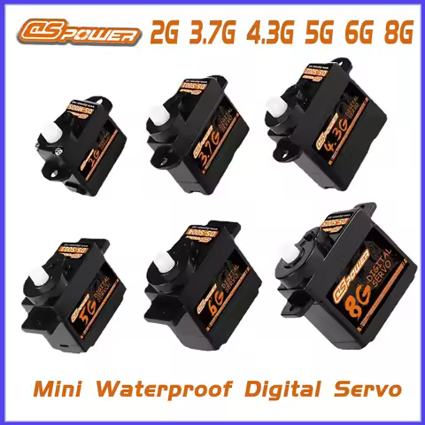 DSPOWER 2g 3.7g 4.3g 5g 6g 8g Mini Digital Servo Motor for F949S K110S Indoor Flight Airplane Helico