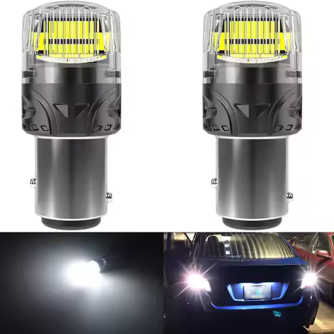 2Pcs 1157 P21/5W LED Canbus Light BAY15D 7507 1156 BA15S P21W For Chevrolet Silverado Truck Honda Ca