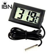 IBA-Indoor Outdoor Fridge LCD Digital Thermometer Probe Sensor Temperature Meter