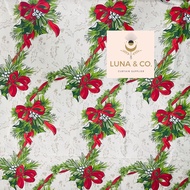 Christmas Geena Fabric - Printed Geena Fabric Per Yard