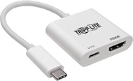 Tripp Lite USB-C to 4K HDMI Adapter (M/F), USB-C PD Charging (5A, 100W), USB 3.1 Gen 1 (5 Gbps), 4K 