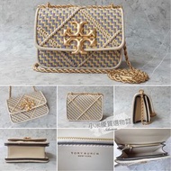 【現貨】TORY BURCH ELEANOR 納帕牛皮小號風琴包 雙色編織牛皮單肩包 美國空運直購 100%正品 可附購證