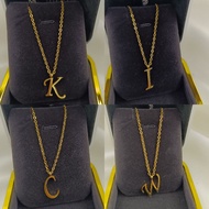 Women's Necklace Stainless Steel Necklace Titanium Necklace Initial Necklace