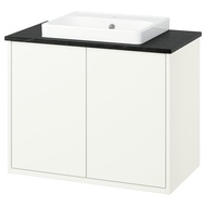 HAVBÄCK / ORRSJÖN Wash-stnd w doors/wash-basin 82x49x71 cm