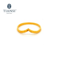 TIANSI 916 (22K) Gold V Shape Ring V型批花戒指 Cincin Emas