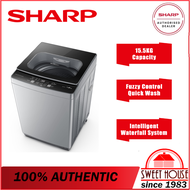 Sharp Washing Machine (15.5KG) Intelligent Waterfall System Quick Wash Fully Auto Top Load Washer ESX1521 Washing Machine