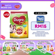 [FOC 100G] DUGRO 4 REGULAR 850G (MY) PROMO PACK x 12 (Susu, Milk Powder, 奶粉)