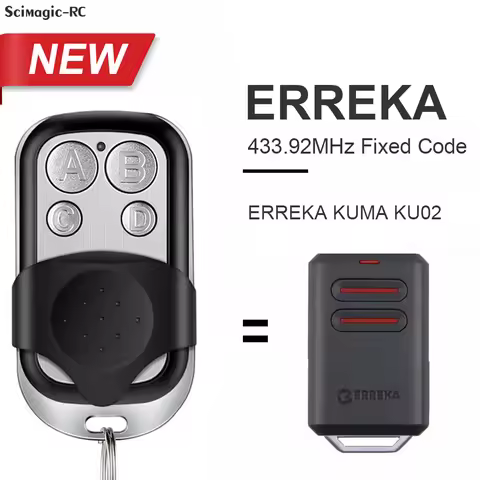 Clone Replication ERREKA KUMA KU02/LUNA 2/LUNA 3/RESON 1/RESON 2 433.92MHz Fixed Code Garage Door Re
