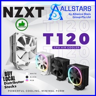 NZXT T120 CPU Air Cooler (4 Heat Pipes / 120mm Fan) (White non-RGB : RC-TN120-W1, Black non-RGB : RC-TN120-B1, White RGB