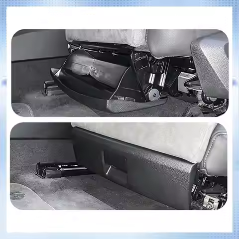 N60R-1 PCS Electric Seat Storage Box Glove Box Drawer Gray Plastic Automotive Supplies For A4L Q5 A6