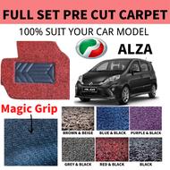 PERODUA ALZA Carpet 16MM Car Kereta Karpet Kapet Specialist Carpet Floor Mat Mat Magic Grip Karpet K