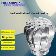 100-110mm Stainless Steel Vipe Ventilator Unpowered Wind Turbine Exhaust Fan Whirlybird Air Vent for