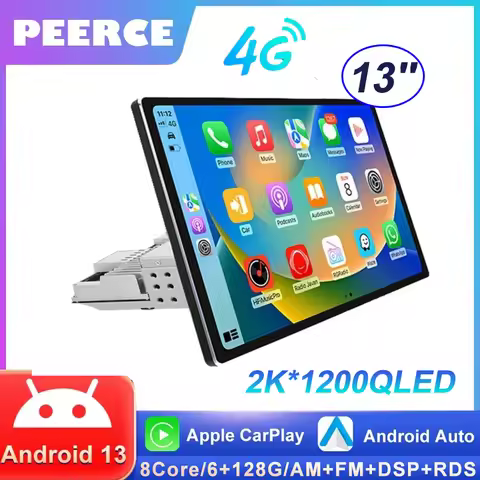 2K Android 1 Din Head Unit Universal Car Radio Carplay GPS Navigator Multimedia Player Stereo Auto S