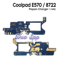 Coolpad E570 Mic Charger PCB Connector Board / 8722 - Flexible Flexible Flexible Flexible Connector 