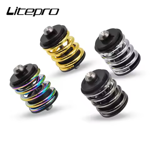 Bicycle Spring Suspension Rear Shock Shocks Absorber Folding Bike Titanium Screw Rod For Brompton 3S