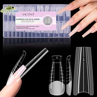 [DelicationS] Sandwich Dual Nail Forms 240pcs 15Size Qui Extensions-Dual Forms Paper Forms Needed 3D