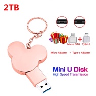 2TB flash drive metal USB flash drive pen drive suspended flash drive USB flash drive OTG storage