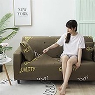 HMLOPX Polyester Printed Sofa Protector With Elastic Bottom, Soft Fabric Settee Covers, For Armchair, Elastic Furniture Anti-slip Couch Slipcovers (1/2/3/4 Seater) (Size : 2 SEATS (145~185CM))
