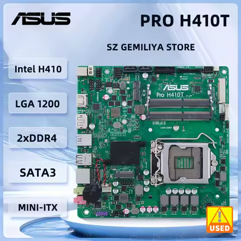 ASUS PRO H410T Motherboard Intel H410 Socket 1200 DDR464GB i3-10100 10300 10500 G640 10400T cpu Mini