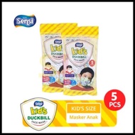 SENSI - Masker Sensi Duckbill Kids Putih Isi 5 | Duckbill Anak Sensi