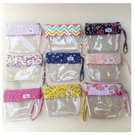 dompet mika dompet transparan pouch mika pouch transparan clear pouch