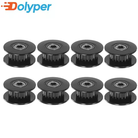 5/10pcs GT2 Timing Idler Pulley 20 Teeth 2GT Pulley Wheel Bore 5mm For 3D Printer 6mm Width Timing B