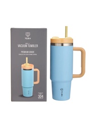 Tora แก้วน้ำสแตนเลส เก็บความเย็น พร้อมหลอดดูด รุ่น 2025 Collection ความจุ 852 มล.