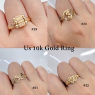 Us gold 10k ring with box