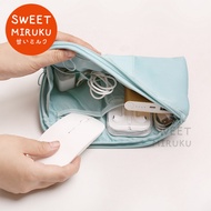 A04 TRAVEL COMPACT PASSPORT POUCH CABLE CHARGER HANDPHONE ORGANIZER BAG