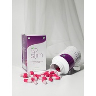 (OHS) (COD) BEST SELLER!! To Slim Toslim Herbal Jamu Pelangsing Herbal Diet Detox 1 botol isi 30 kap