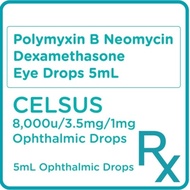 CELSUS Polymyxin B Neomycin Dexamethasone 8;000u/3.5mg/1mg 5mL Ophthalmic Drops [PRESCRIPTION REQUIR
