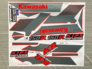 สติ๊กเกอร์ KR-150R ปี 89 ติดรถสีดำ