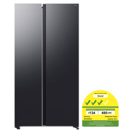 (Bulky) SAMSUNG RS70F65Q3FSS SIDE BY SIDE FRIDGE(655L)(Energy Efficiency Class 3)
